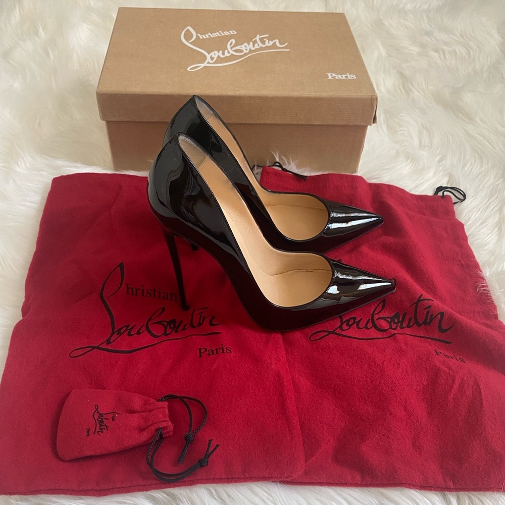 Christian Louboutins!! Black Patent So Kate. Excellent condition.